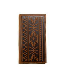 Nocona Southwest Embossed Rodeo Wallet - Brown