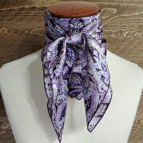 Heavy Weight Charmeuse Paisley & Print Wild Rag - 36"x36"