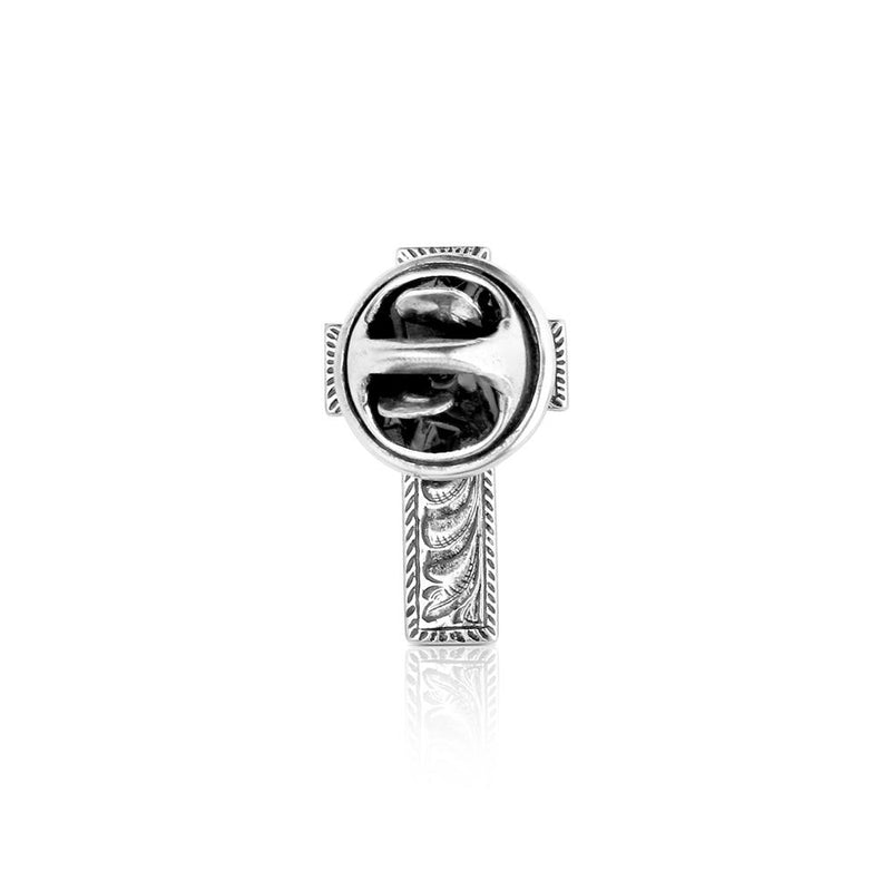 Load image into Gallery viewer, Montana Silversmith's Light Engraved Cross Hat Pin
