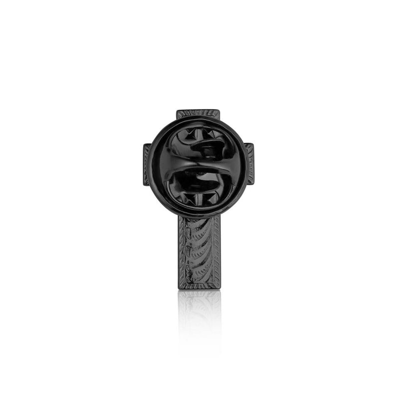 Load image into Gallery viewer, Montana Silversmith's Dark Engraved Cross Hat Pin
