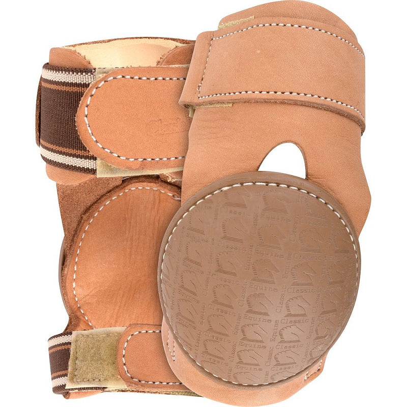 Load image into Gallery viewer, Classic Equine Pro Reiner Hook &amp; Loop Skid Boots - Natural
