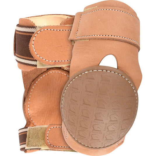 Classic Equine Pro Reiner Hook & Loop Skid Boots - Natural