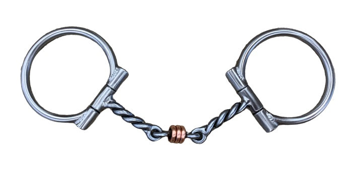 Load image into Gallery viewer, Balding Baseline D-Ring Renegade Snaffle Bit
