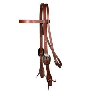 Professional's Choice Ranch Browband Exclusive Silver Buckle Headstall - 3/4"