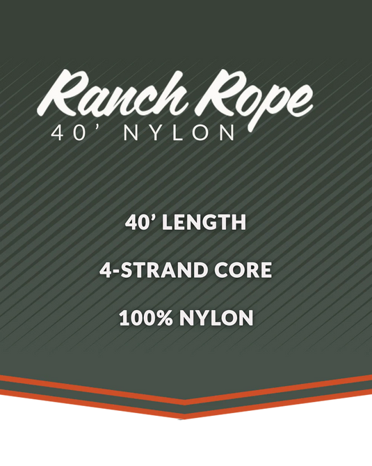 Lone Star Ranch Nylon Rope - 40' LT - 3/8 XS
