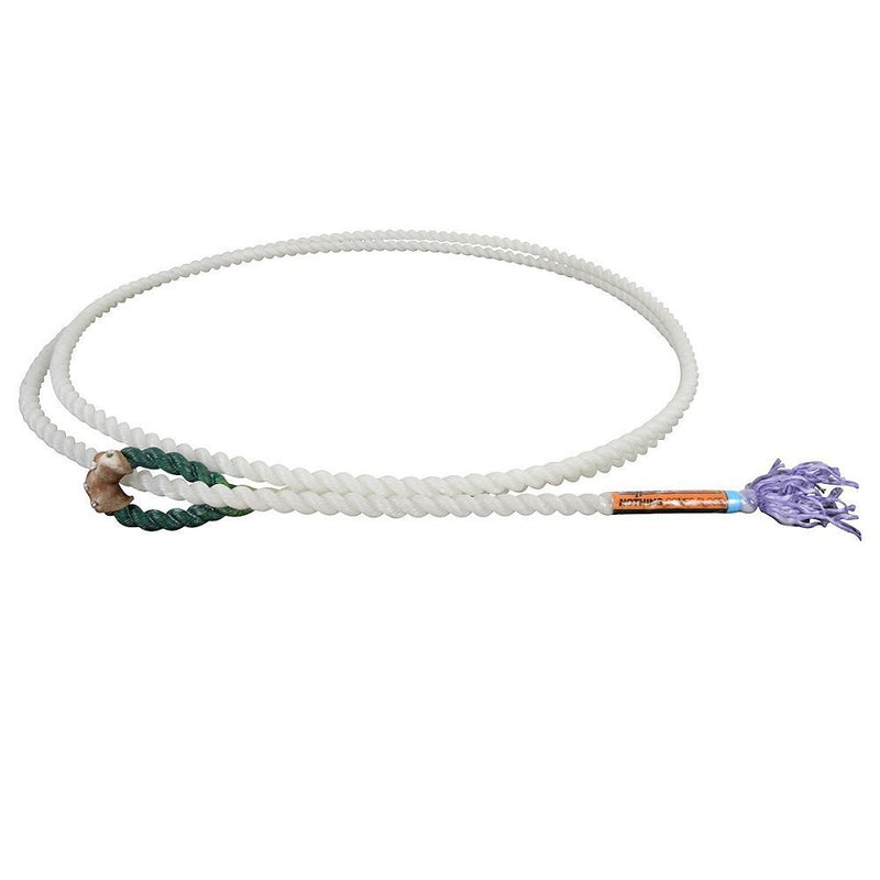 Load image into Gallery viewer, Rattler White Racer Green Eye Steer Piggin String
