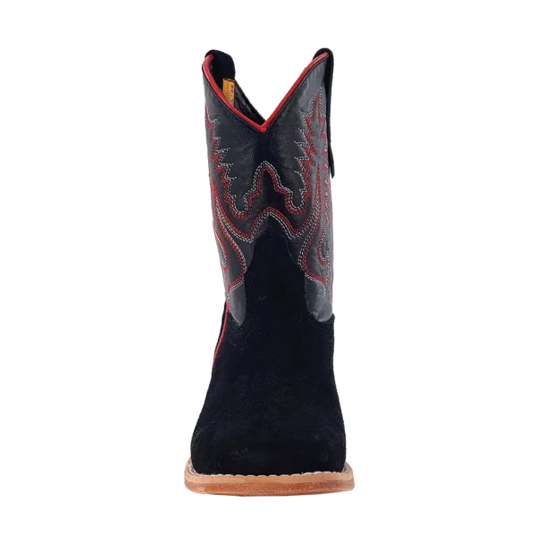 Load image into Gallery viewer, R. Watson Roughout Wide Square Toe Boot - Black
