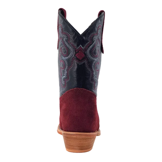 R. Watson Roughout Narrow Square Toe Boot - Rhubarb