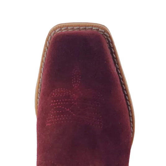 R. Watson Roughout Narrow Square Toe Boot - Rhubarb