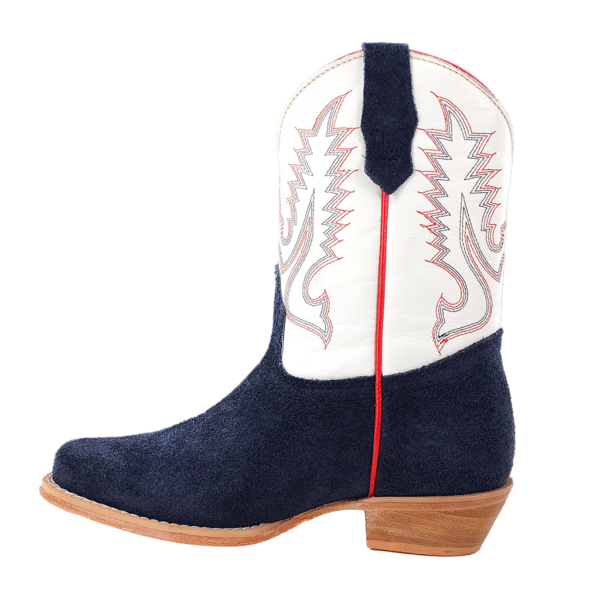 Load image into Gallery viewer, R. Watson Roughout Narrow Square Toe Boot - Navy
