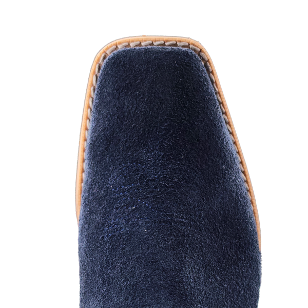 Load image into Gallery viewer, R. Watson Roughout Narrow Square Toe Boot - Navy
