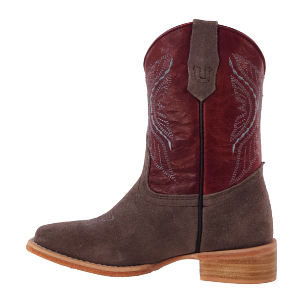 Load image into Gallery viewer, R. Watson Roughout Wide Square Toe Boot - Charcoal
