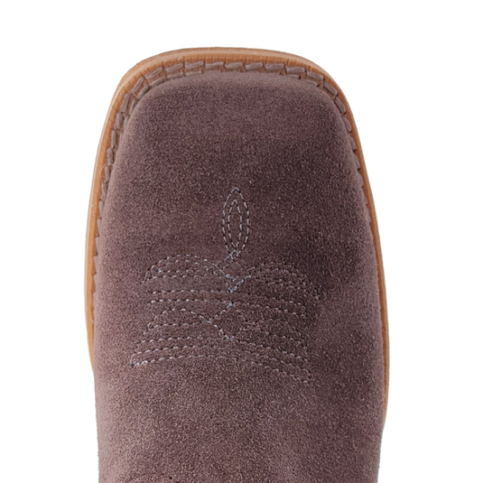 R. Watson Roughout Wide Square Toe Boot - Charcoal