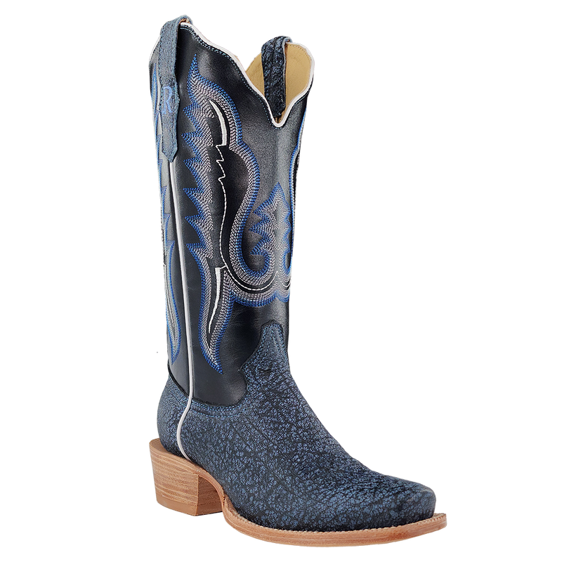 Load image into Gallery viewer, R. Watson 13" Cape Buffalo Narrow Square Toe Boot - Midnight Blue
