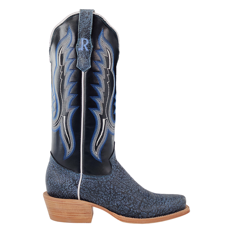 Load image into Gallery viewer, R. Watson 13" Cape Buffalo Narrow Square Toe Boot - Midnight Blue
