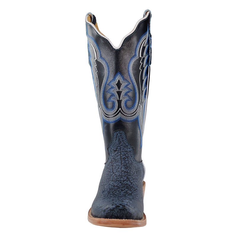 Load image into Gallery viewer, R. Watson 13" Cape Buffalo Narrow Square Toe Boot - Midnight Blue

