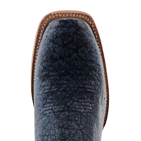 R. Watson 13" Cape Buffalo Narrow Square Toe Boot - Midnight Blue