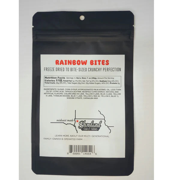 Load image into Gallery viewer, Stensland Family Farms Freeze-Dried Rainbow Bites Skittles - 4 oz
