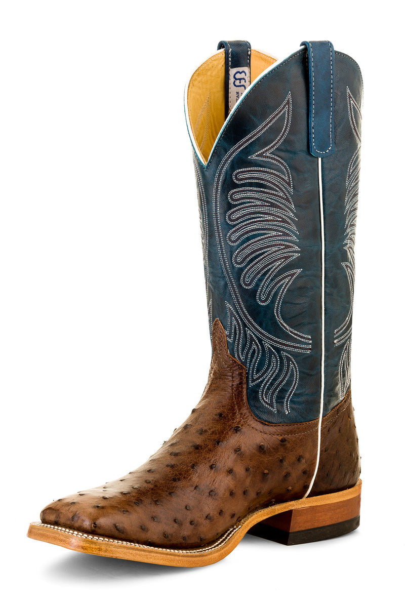 Load image into Gallery viewer, Anderson Bean 13" Kango Tobacco Full Quill Ostrich DB Toe Boot - Brown
