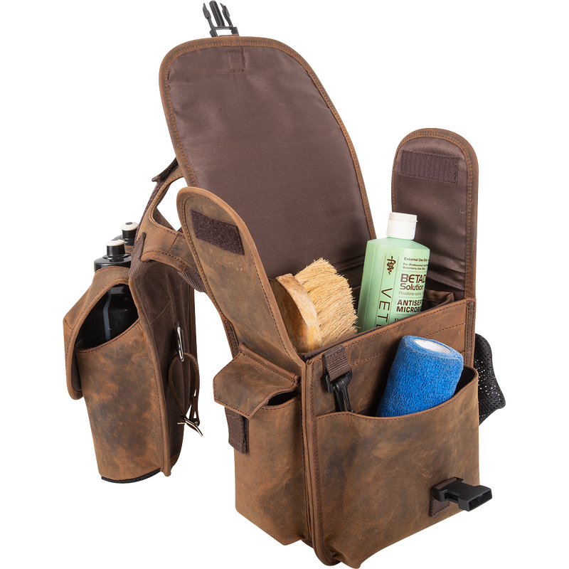 Load image into Gallery viewer, Cashel Distressed Leather Horn Bag
