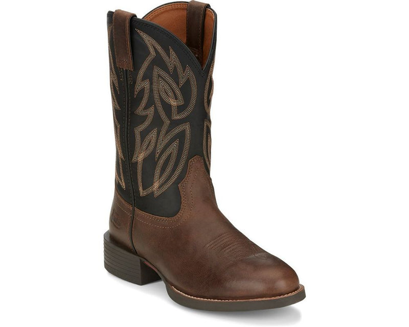 Load image into Gallery viewer, Justin 11" Rendon Round Toe Boot - Pecan

