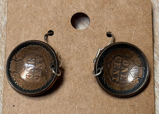 SHS Indian Head Penny Earrings