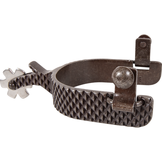 Classic Equine Performance Series Rasp Spurs with Chap Guard