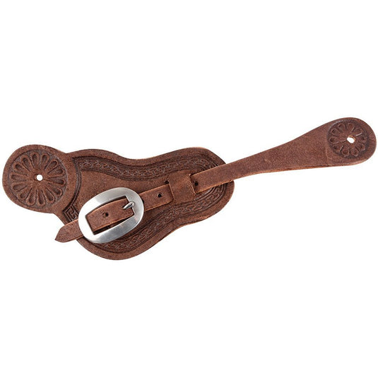 Martin Chocolate Roughout Buckaroo Spur Straps