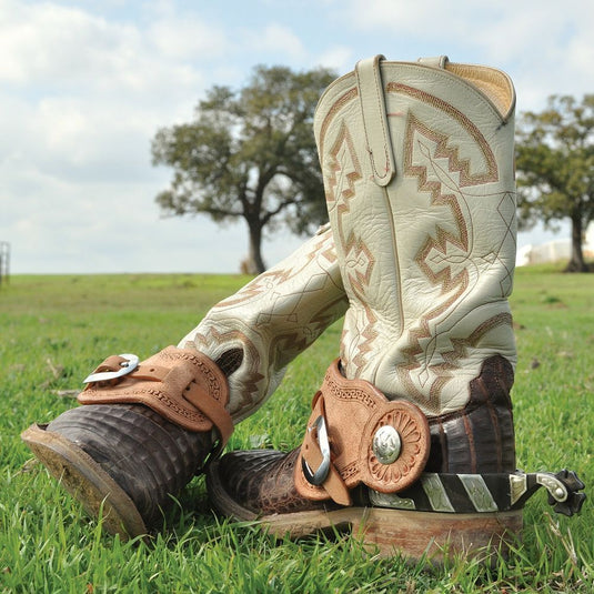 Martin Natural Roughout Buckaroo Spur Straps