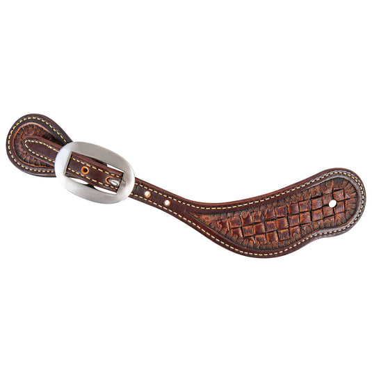 Martin Weathered Antique Weave Stamp Cowboy Spur Straps