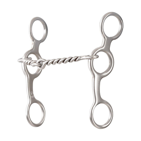 Classic Equine BitLogic Stainless Steel Ring Gag Twisted Wire Snaffle Bit