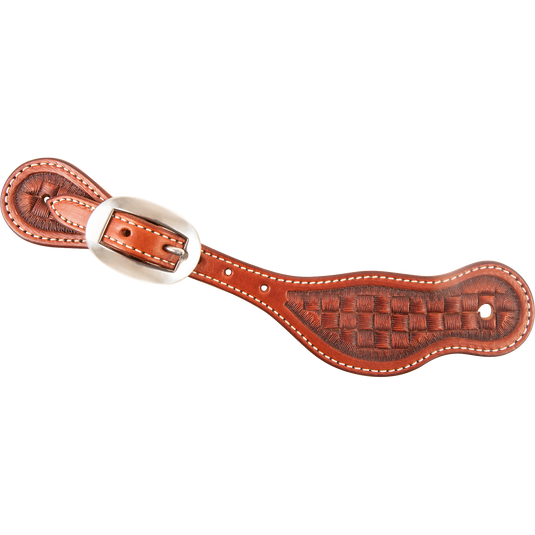 Martin Mini Weave Tooling Alpine Spur Straps - Chestnut