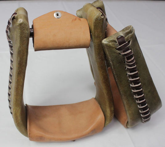 ST Rawhide Deep Roper Stirrups - 3
