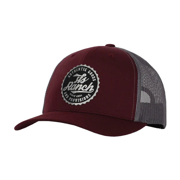 Load image into Gallery viewer, STS Bottle Cap Patch Ball Cap - Maroon/Gray
