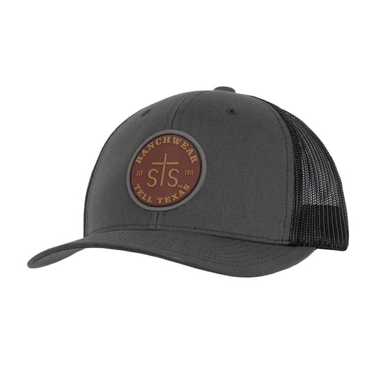 STS Red Ruber Patch Ball Cap - Charcoal/Black