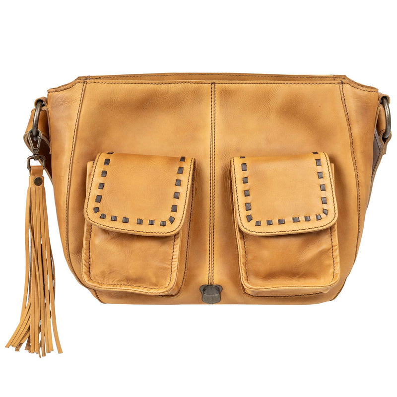 Load image into Gallery viewer, STS Bandera Saddle Hobo Bag- Tan

