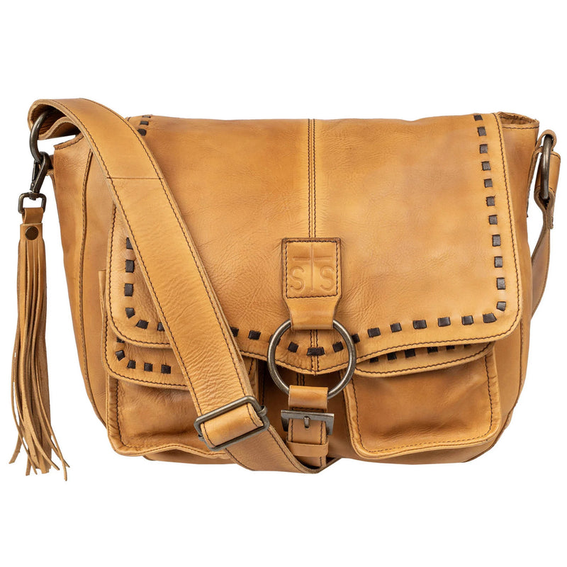 Load image into Gallery viewer, STS Bandera Saddle Hobo Bag- Tan

