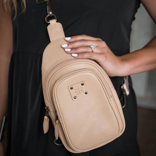 STS Basic Bliss Buckskin Sojourner Sling Bag