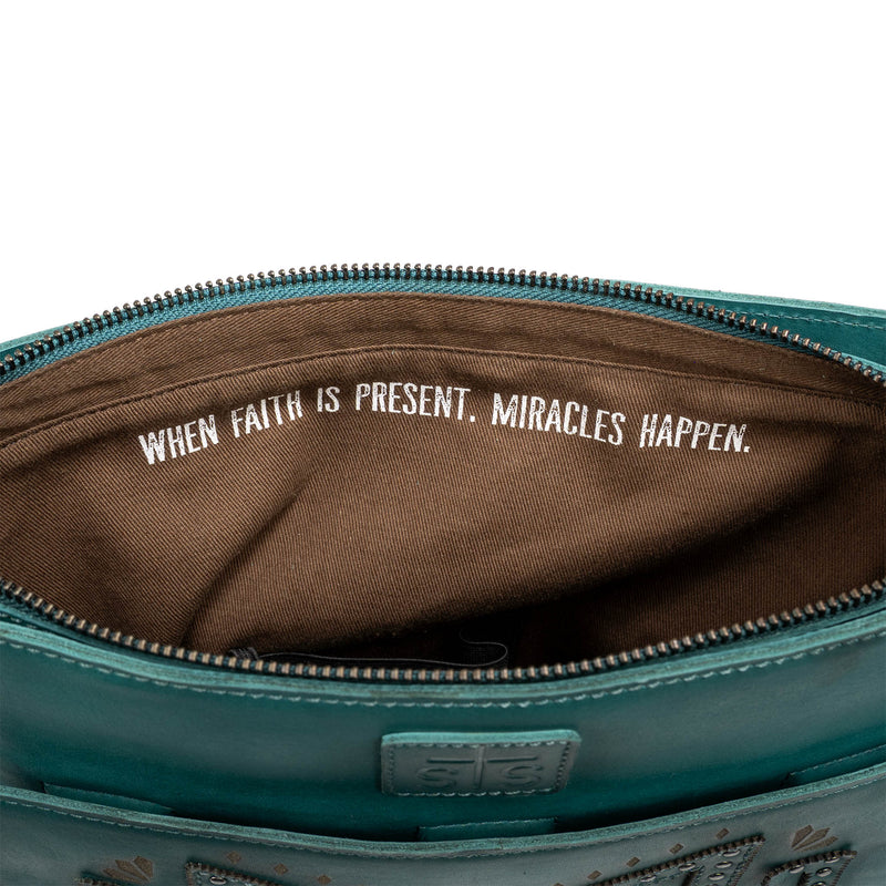 Load image into Gallery viewer, STS Wayfarer Olivia Crossbody Purse - Turquoise
