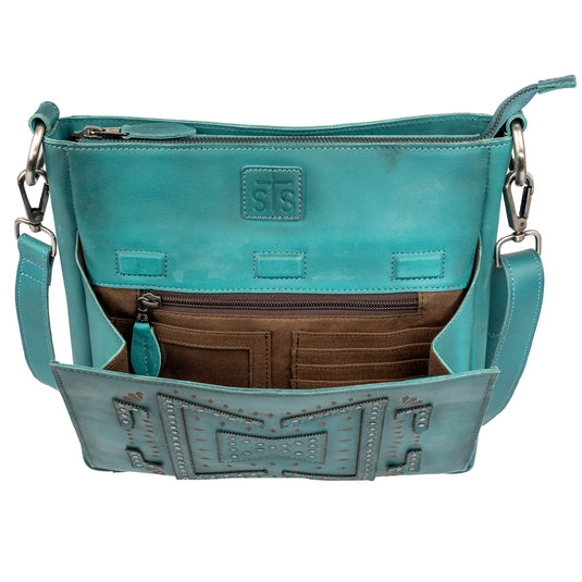 STS Wayfarer Olivia Crossbody Purse - Turquoise