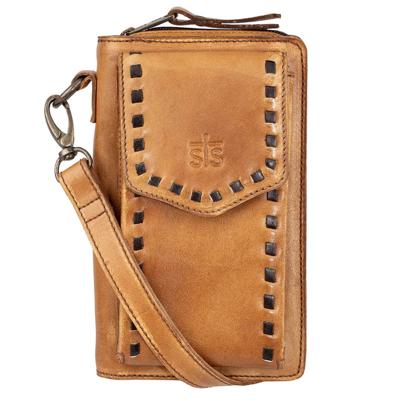 Load image into Gallery viewer, STS Bandera Tan QuickDraw Crossbody Wallet
