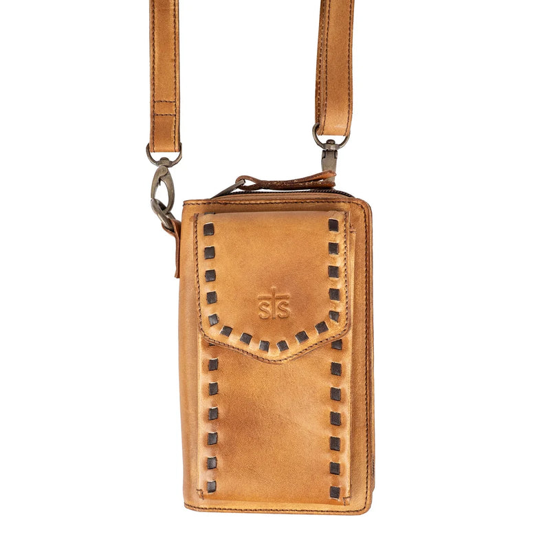 Load image into Gallery viewer, STS Bandera Tan QuickDraw Crossbody Wallet
