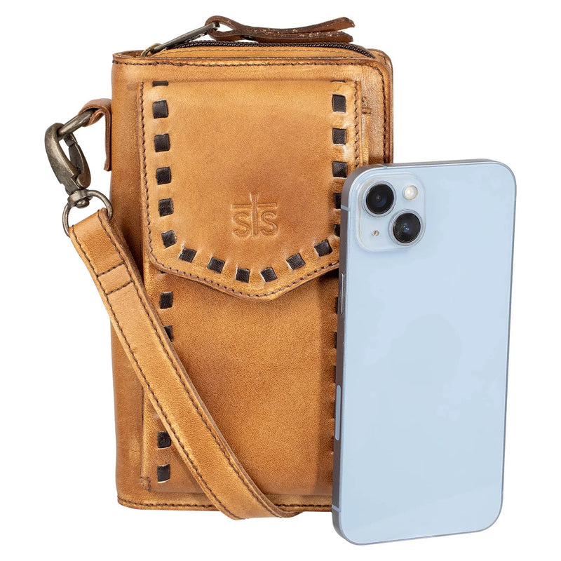 Load image into Gallery viewer, STS Bandera Tan QuickDraw Crossbody Wallet
