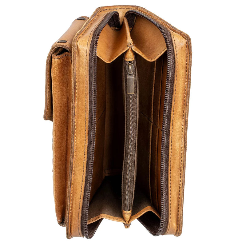 Load image into Gallery viewer, STS Bandera Tan QuickDraw Crossbody Wallet
