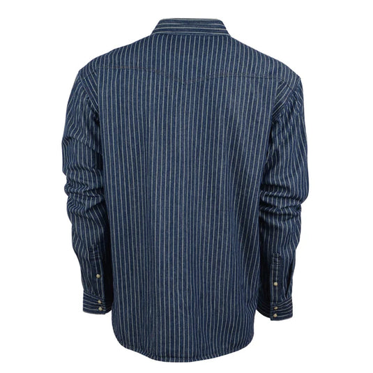 STS Mens Railroad Long Sleeve Snap Shirt - Denim