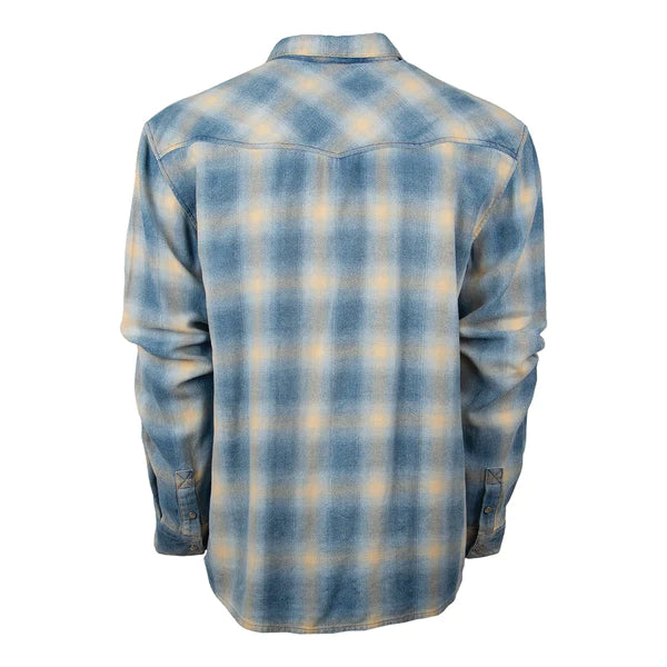 Load image into Gallery viewer, STS Mens Plaid Flannel Long Sleeve Pearl Snap Shirt - Merritt
