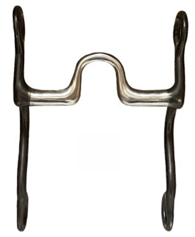 Load image into Gallery viewer, Dutton Long Calvary Shank Medium Round Port Larger Bars Solid Jaw Bit
