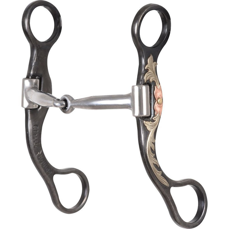 Load image into Gallery viewer, Classic Equine BitLogic Browned Iron Snaffle Bit
