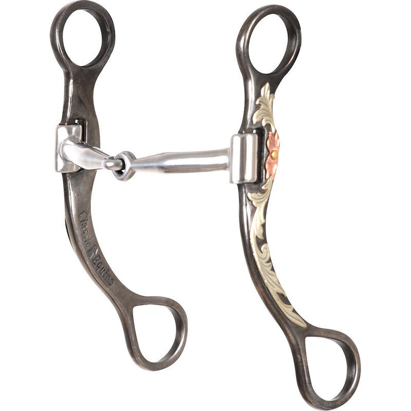 Load image into Gallery viewer, Classic Equine BitLogic Browned Iron Smooth Snaffle Bit
