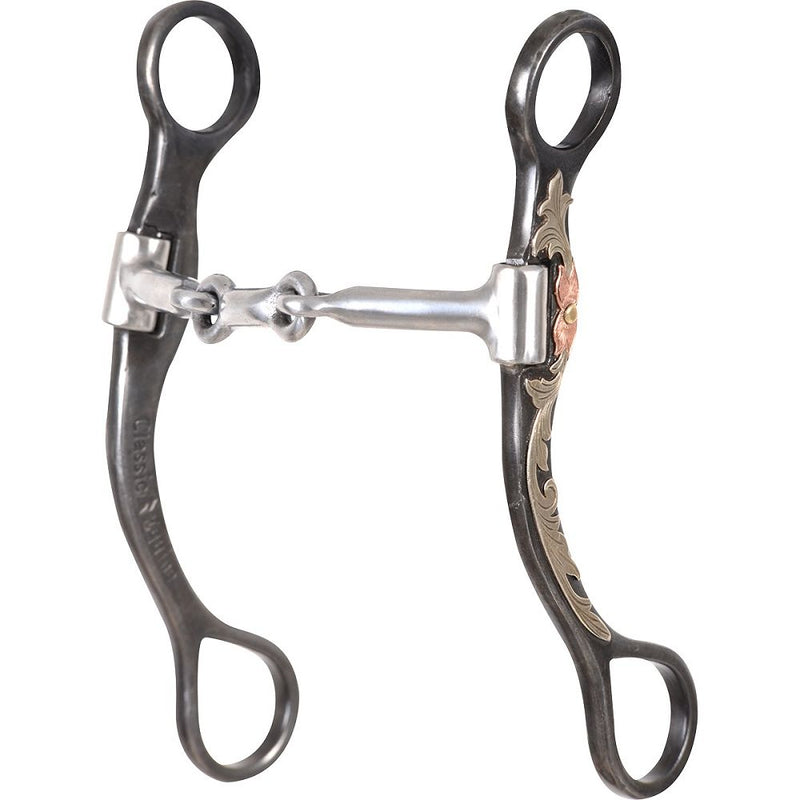 Load image into Gallery viewer, Classic Equine BitLogic Browned Iron Dogbone Bit
